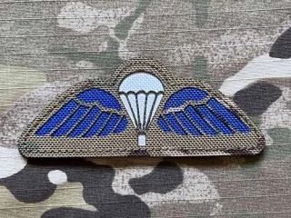 NoName British Parachutist Badge LaserCut Patch - Multicam/Color - nášivka