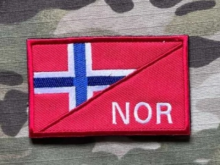 NoName Flag - Norway - NOR Patch - nášivka