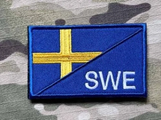NoName Flag - Sweden - SWE Patch - nášivka