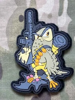 NoName Owl PVC Patch - nášivka