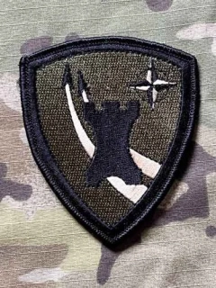 NATO CAOC 2 - Combined Air Operations Center - Uedem Patch - Velcro - Olive - nášivka