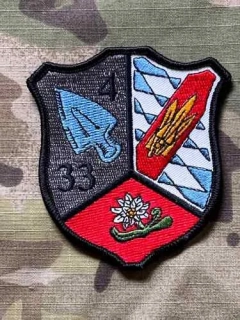 German Patch Bundeswehr 4./FlaRakGrp 33 - 4./Flugabwehrraketengruppe 33 - nášivka