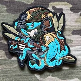 NoName Battle Octopus PVC Patch - nášivka
