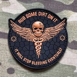 NoName Medic - Rub Some Dirt On It PVC Patch - Brown - nášivka