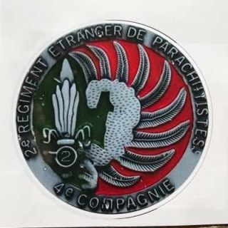 NoName Stickers Legion Etrangere 2e REP - 4e Compagnie - samolepky