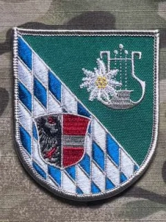 German Patch Bundeswehr GebMusKorps 8 - Gebirgsmusikkorps 8 - Garmisch-Partenkirchen - Velcro - nášivka