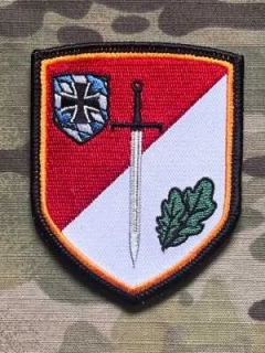 German Patch Bundeswehr HSchKp Mittelfranken (ErgTrT 2) - Heimatschutzkompanie Mittelfranken (Ergänzungstruppenteil 2) - Nürnberg - Velcro - Color/Orange - nášivka