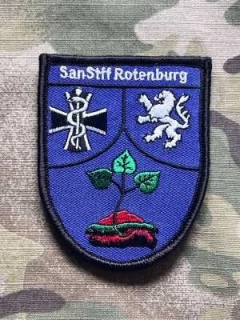German Patch Bundeswehr SanStff - Sanitätsstaffel - Rotenburg - Velcro - Color - nášivka