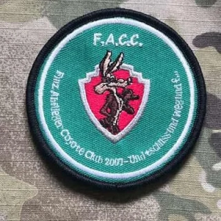 German Patch Bundeswehr FMZ Abflieger Coyote Club ISAF 2007 - Velcro - nášivka