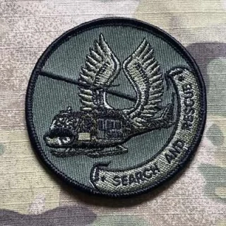 German Patch Bundeswehr SAR - Search and Rescue - Olive - Velcro - Small - nášivka