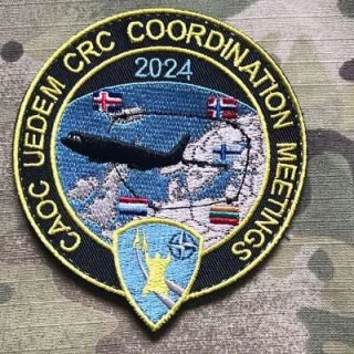 NATO CAOC 2 - Combined Air Operations Center - Uedem - CRC Coordination Meetings - 2024 Velcro Patch - nášivka