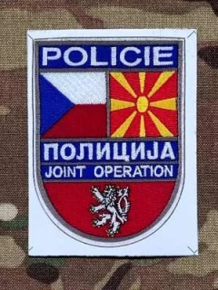 Czech Stickers Police of Czech republic - Macedonian Police - Joint Operation - samolepka