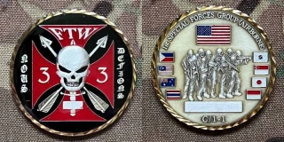 Challenge Coin 1st Special Forces Group - ODA 33 - sběratelská mince