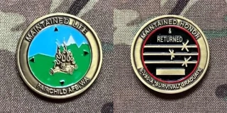 Challenge Coin USAF Base - Fairdchild - Maintained Life - sběratelská mince