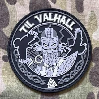 NoName Til Valhall PVC Patch - Grey - nášivka