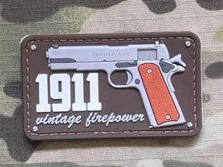 NoName Colt 1911 Vintage Firepower PVC Patch - nášivka