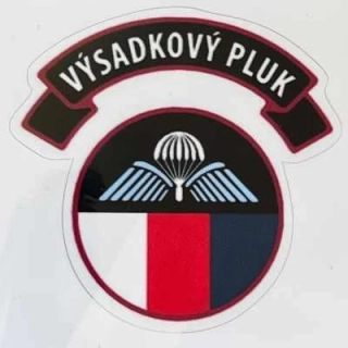 NoName Stickers Czech 43. výsadkový pluk - samolepky