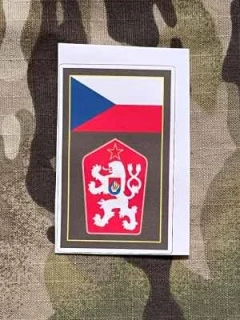 NoName Stickers Czechoslovakia Coat of Arms with Flag - Small - samolepky