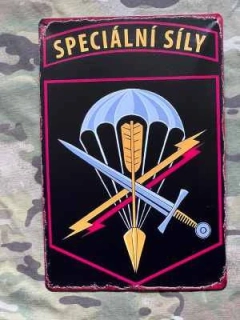 NoName Sign Czech Special Force - Ředitelství speciálních sil Ministerstva obrany - cedule