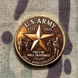 Challenge Coin U.S. Army - They ´re Well Defended - 1775-2025 - sběratelská mince