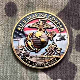 Challenge Coin U.S. Marine Corps - 250th Anniversary - 1775-2025 - sběratelská mince