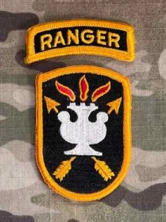 US Army JFK Special Warfere Center and School - Ranger Patch - Color - nášivka