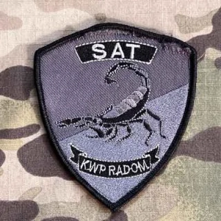 Poland Patch SAT KWP Radom - SWAT - Sekcję Antyterrorystyczną Komenda Wojewódzka Policji Radom - Used - nášivka
