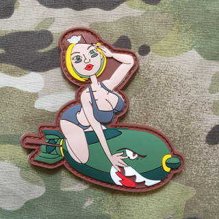 NoName Pin Up Girl Bombshell Skyler PVC Patch - nášivka