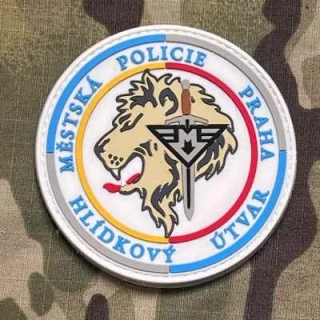 Czech Patch Městská policie Praha - Hlídkový Útvar Metro - PVC Velcro - Color- nášivka