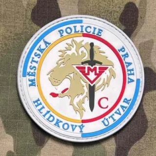 Czech Patch Městská policie Praha - Hlídkový Útvar Metro C - PVC Velcro - Color- nášivka