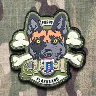 NoName K9 - Furry Flashbang PVC Patch - nášivka