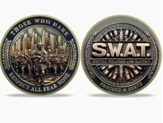 Challenge Coin SWAT - Those Who Dare - sběratelská mince