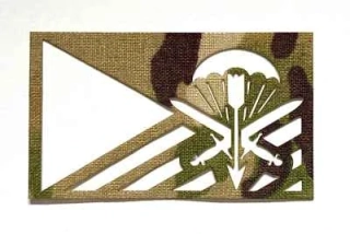 Action LaserCut Patch Helmet Sticker - Czech Flag - 601.SKSS - Medium - Multicam