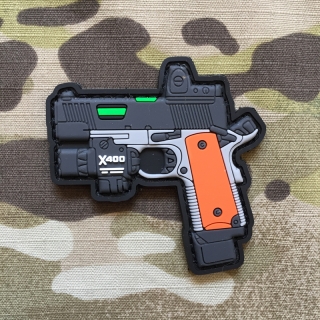 Tactical Pistol with Flashlight PVC Patch Colt 1911 - nášivka