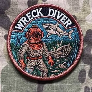 NoName Wreck Diver Patch - nášivka