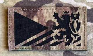 Action LaserCut Patch - Czech Flag - Czech Lion - Medium - Multicam
