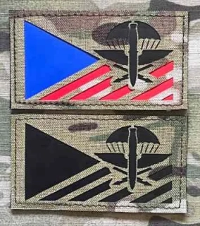 Action LaserCut Patch - Czech Flag - 102. průzkumný prapor - Medium - Multicam