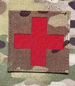 Action LaserCut Patch - Red Cross - Large - Multicam - nášivka