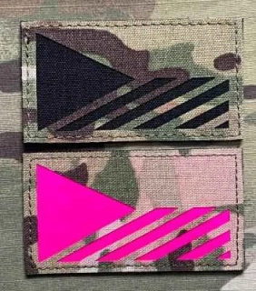Action LaserCut Patch - Czech Flag - Medium - Multicam - nášivka