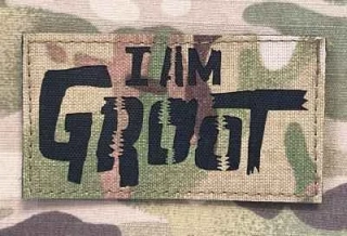 Action LaserCut Patch - I Am Groot - Medium - Multicam