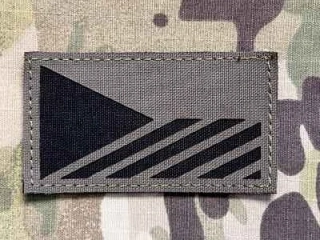 Action LaserCut Patch - Czech Flag - Medium - Ranger Green - nášivka