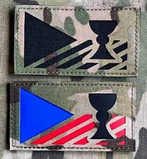 Action LaserCut Patch - Czech Flag - Kalich - Medium - Multicam