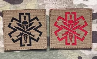Action LaserCut Patch - Paramedic - Spartan - Large - Coyote Brown - nášivka