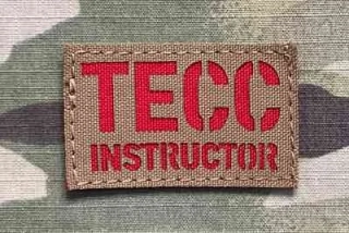 Action LaserCut Patch - TECC - Instructor - Small - Coyote Brown - nášivka