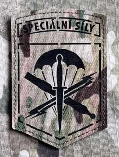 Action LaserCut Patch - Czech Army  Centrum podpory speciálních sil - Multicam - nášivka