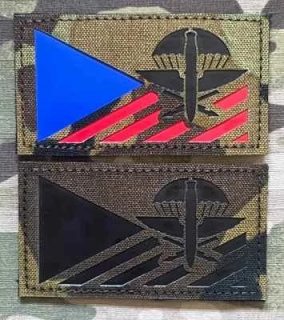 Action LaserCut Patch - Czech Flag - 102. průzkumný prapor - Medium - vz.95 - nášivka
