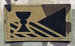 Action LaserCut Patch - Czech Flag - Kalich - Medium - vz.95 - Reverse - nášivka
