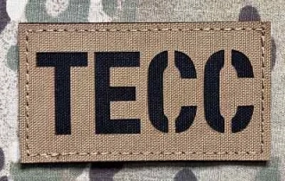 Action LaserCut Patch - TECC - Medium - Coyote Brown - nášivka