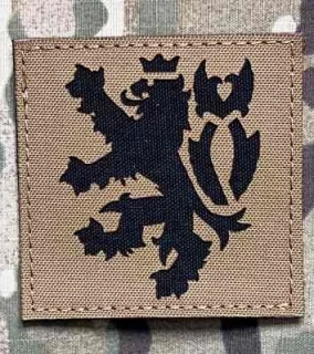 Action LaserCut Patch - Czech Lion - Large - Coyote Brown - nášivka