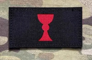 Action LaserCut Patch - Kalich Flag - Medium - Black - nášivka